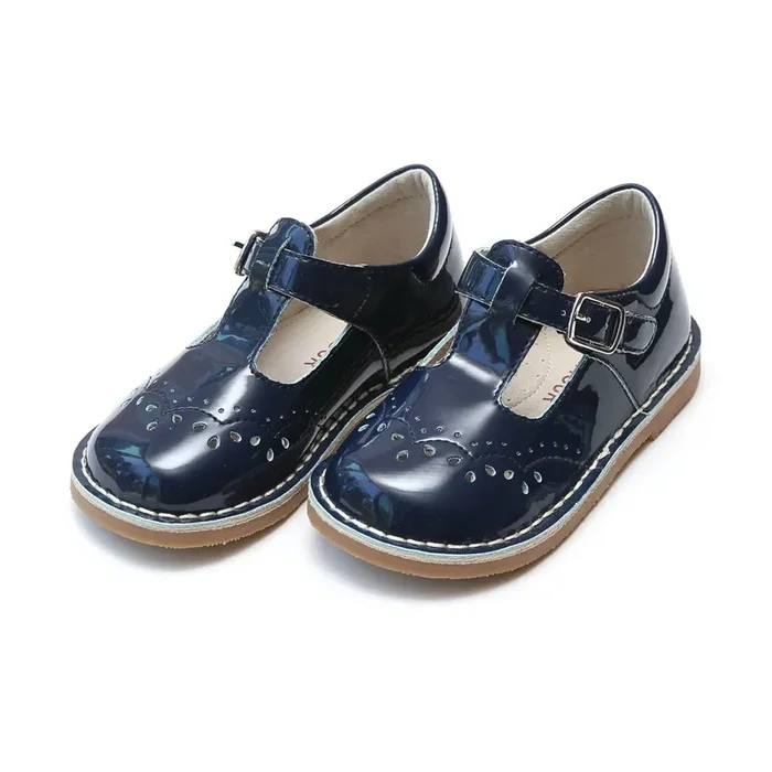 Ruthie T-Strap patent navy