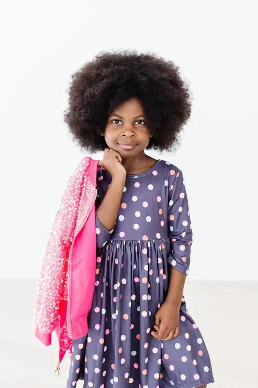 SALE City Girl 3/4 Sleeve Twirl Dress