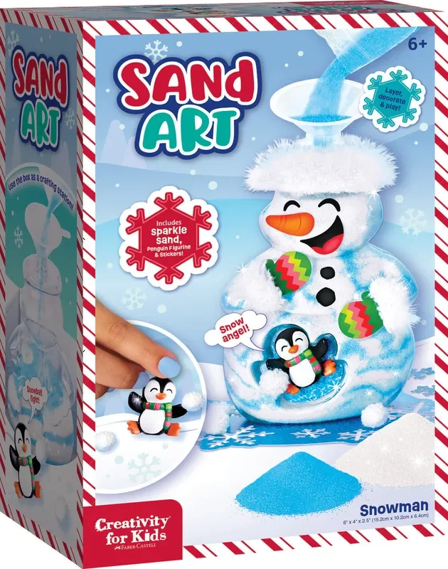Sand Art Snowman