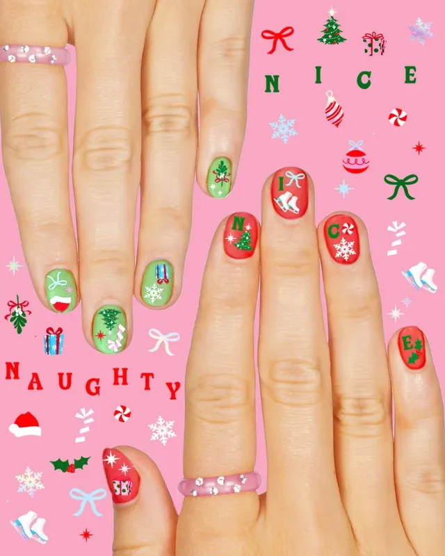 Santa Baby Nail Stickers – 744 Adhesive Nail Stickers