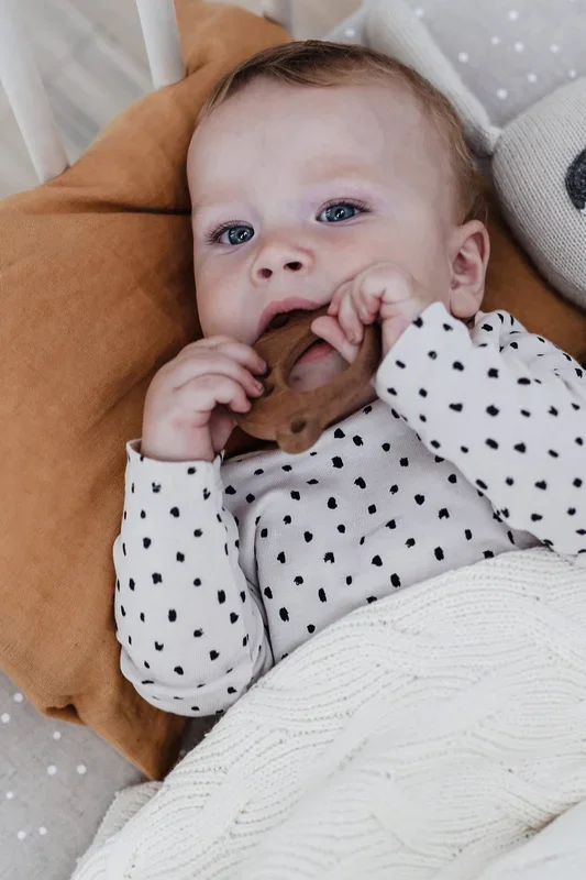 Sapelli Wooden Grasping and Teething Ring Monkey