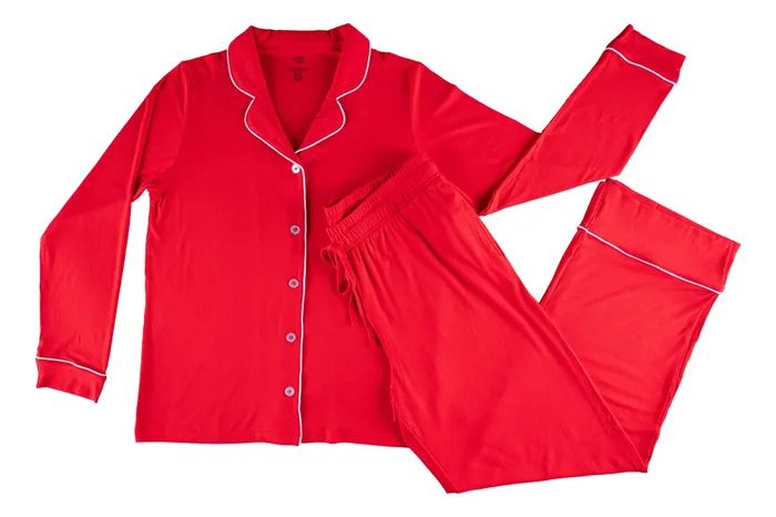 Scarlet Ribbed Women’s Lounge Set