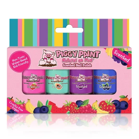 Scented Fruit Fairy 4 Polish – Gift Set – Kids Non-toxic Nail Polish