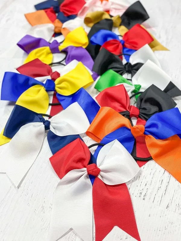 School Spirit Cheer Bows – Pony O – 6 “