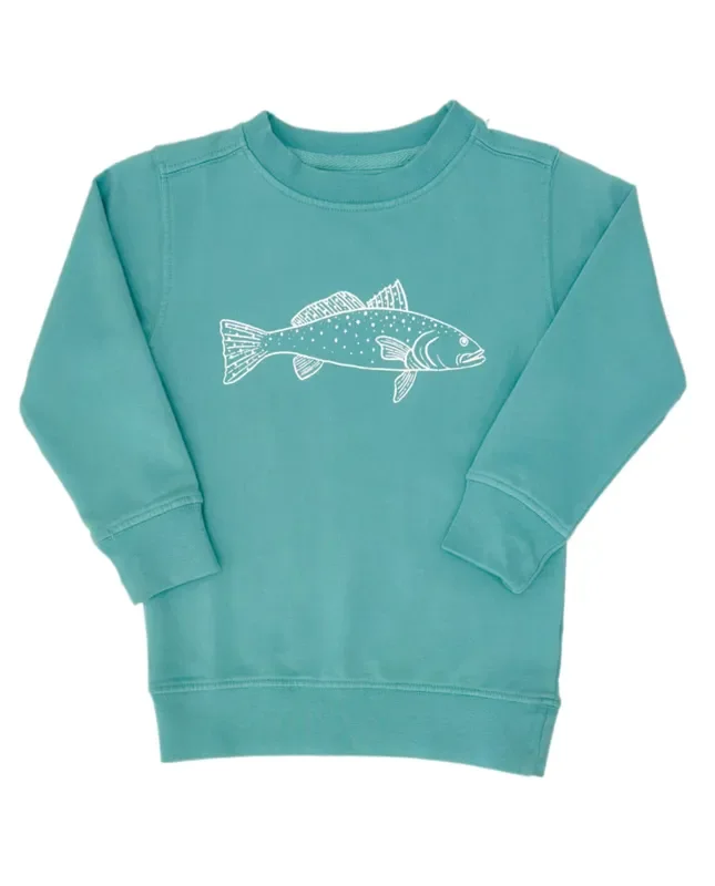 Seafoam Green Trout Sweatshirt