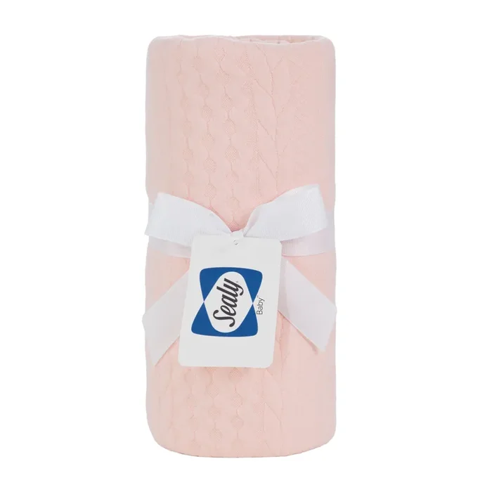 Sealy Baby Knit Blanket – Apricot Rose