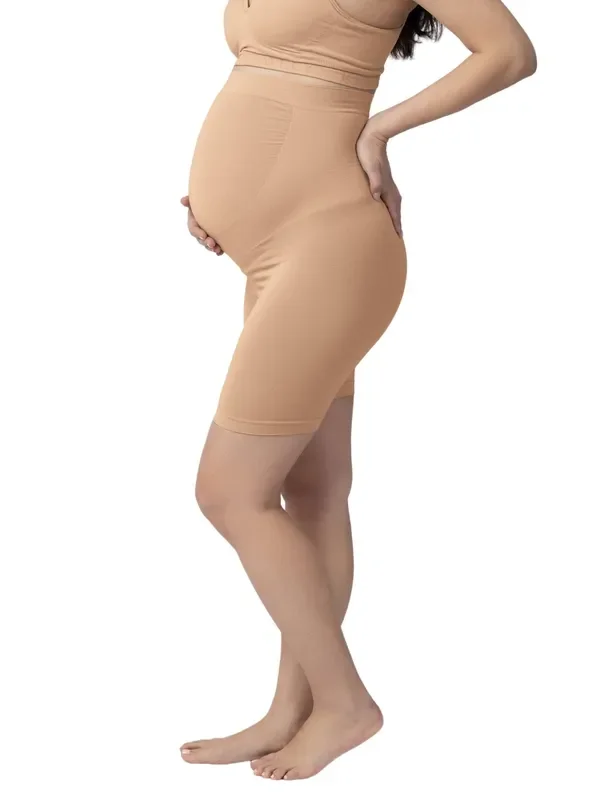 Seamless Bamboo Maternity Thigh Saver | Beige