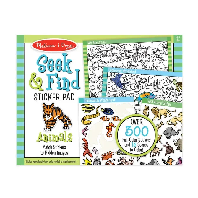 Seek & Find Sticker Pad – Animals