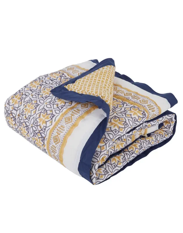Seminyak Blue Cotton Quilt