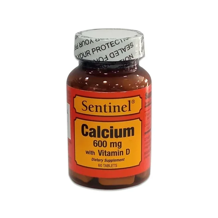 Sentinel Calcium 600mg + Vitamin D Tablets 60 Pieces