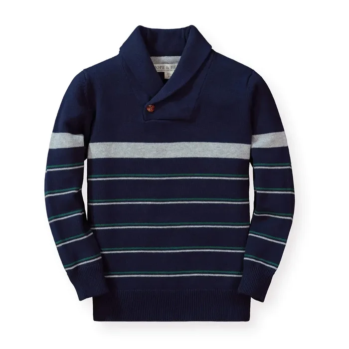 Shawl Collar Organic Sweater – Baby
