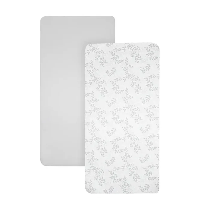 Shnuggle Air Lite Crib Fitted Sheets – 2-pack | 100% Soft Cotton Bedding