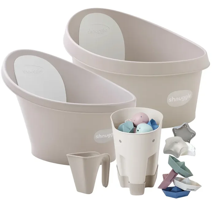 Shnuggle Splash & Grow Bundle: Baby & Toddler Bath Bundle + Accessories – 6-piece Set For Every Stage