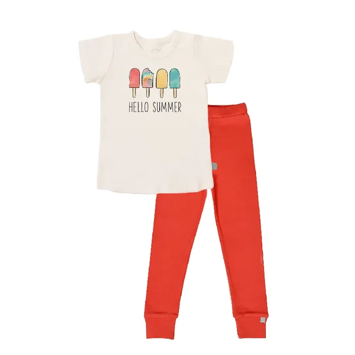 Short Sleeve Pajama Set | Hello Summer