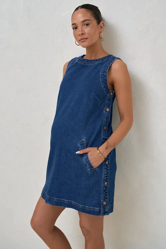 Short Story Denim Dress – Indigo