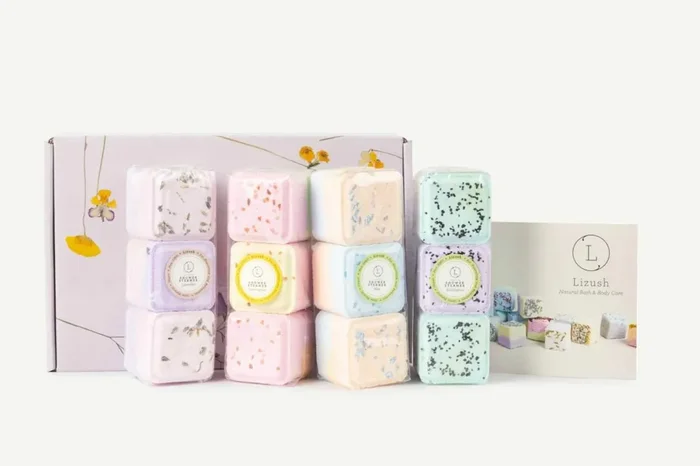 Shower Steamers, Set Of 12 Big Fizzies, Cheer Up Gift Set, Relaxing Gift Box