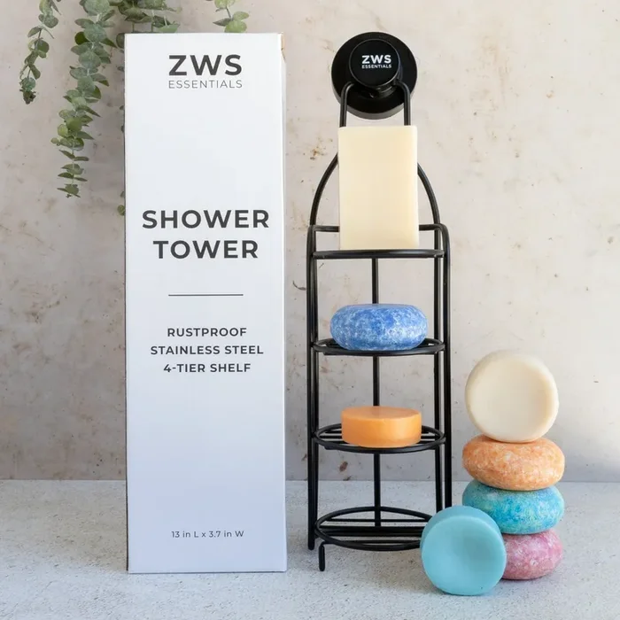 Shower Tower – Self Draining Bar Soap Holder, Bar Soap Holder For Shower Wall