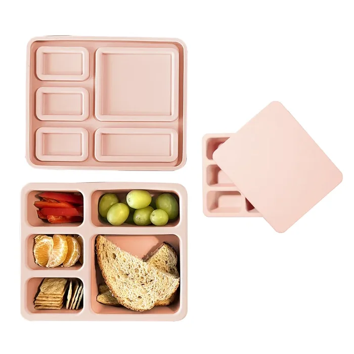 Silicone Bento Box Solid Ripe Peach
