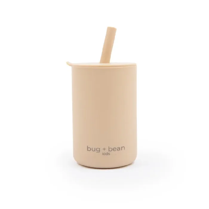 Silicone Cup With Lid + Straw
