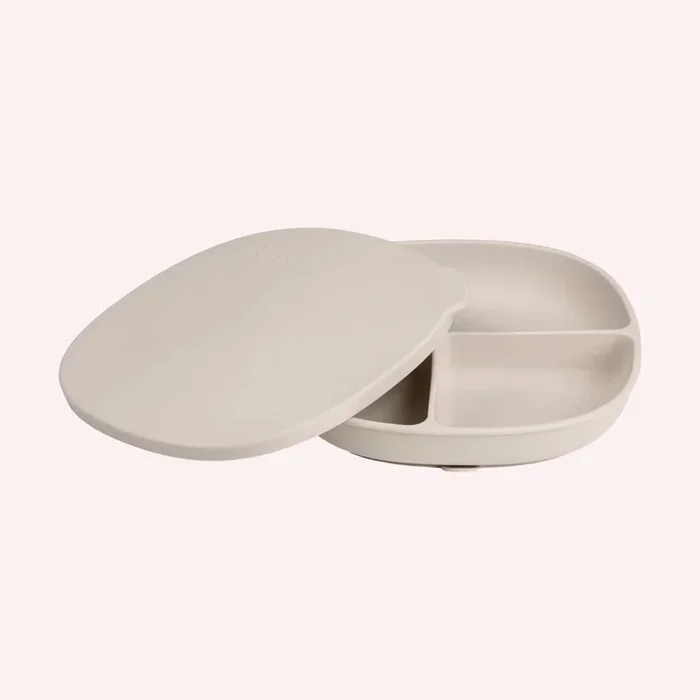 Silicone Plate + Lid – Latte