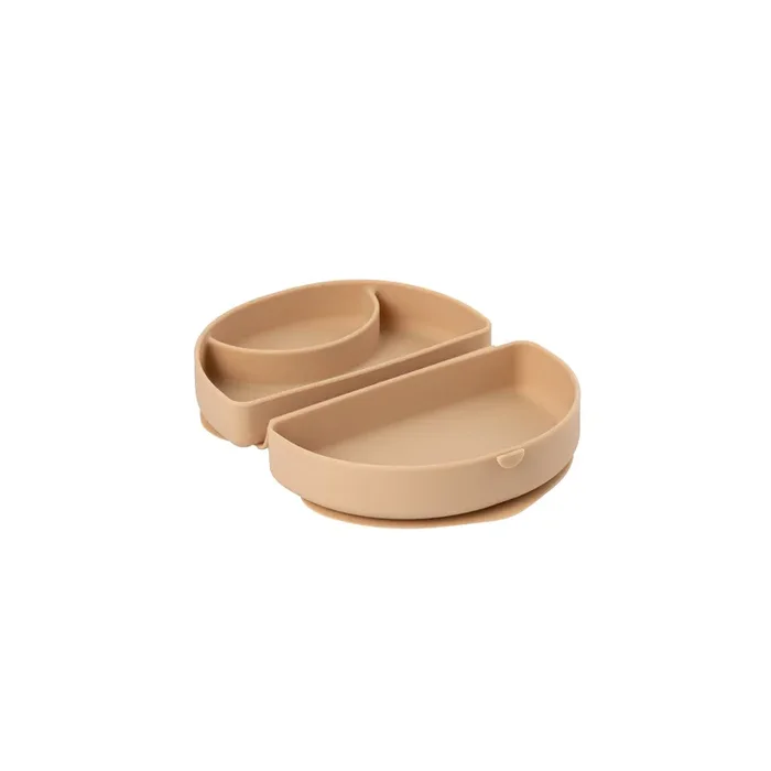 Silifold: Compact Children’s Portable Plate – Almond Butter