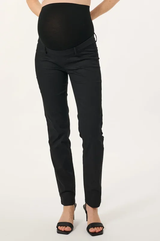 Skinny Stretch Umstandshose schwarz