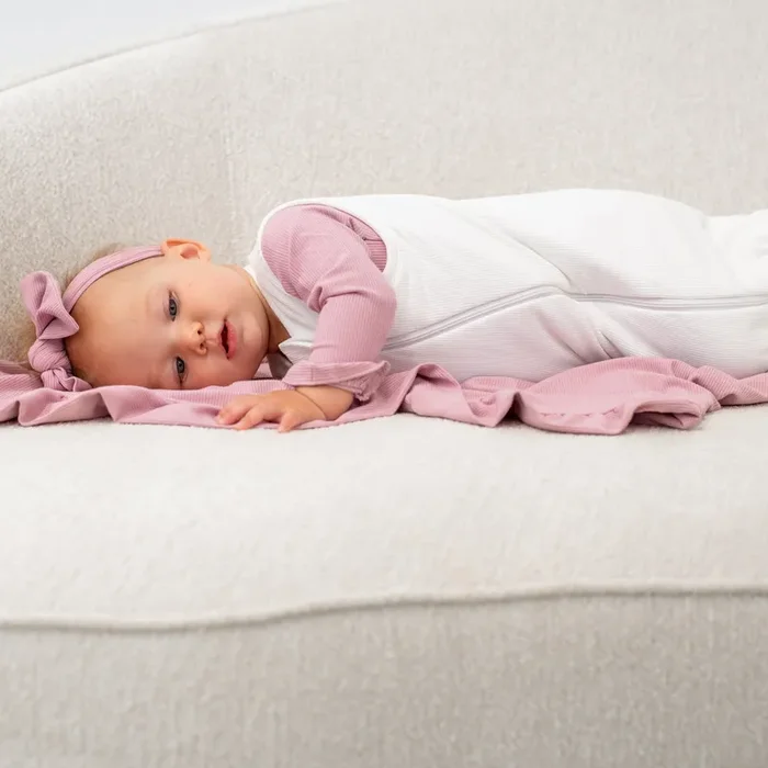 Sleep Sack – Pure White Ribbed