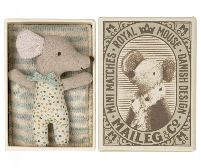 Sleepy Wakey Baby Mouse in Matchbox