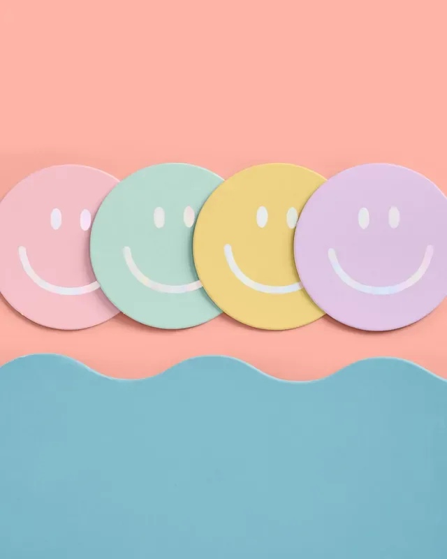 Smiley Coasters – 16 Paper Coasters