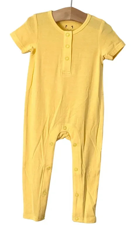 Snapdragon Yellow Bamboo One Piece Snap Romper