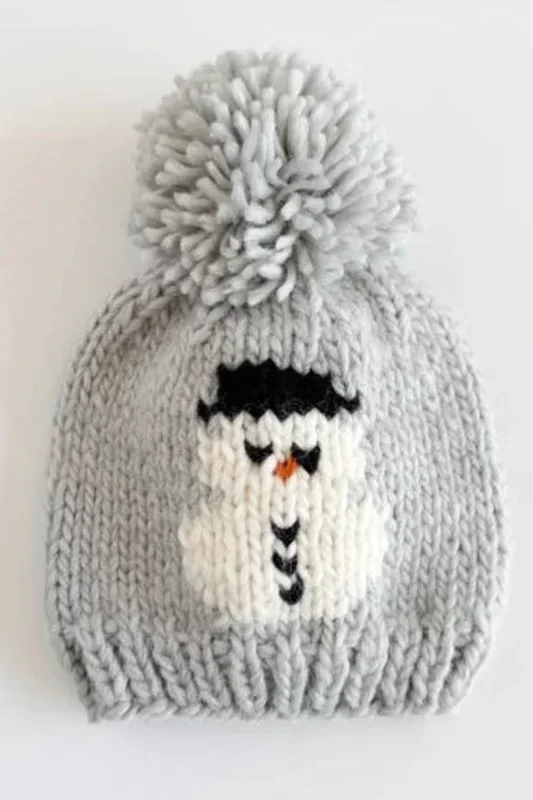 Snowman Pom Beanie