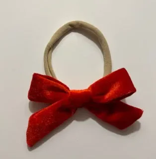 Soft Velvet Baby Bows – Baby Bows For Girls