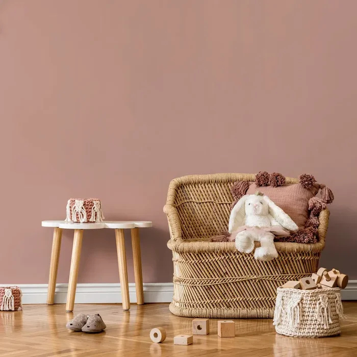 Solid Color Wallpaper With A Minimalist Style In Blush Pink – D453
