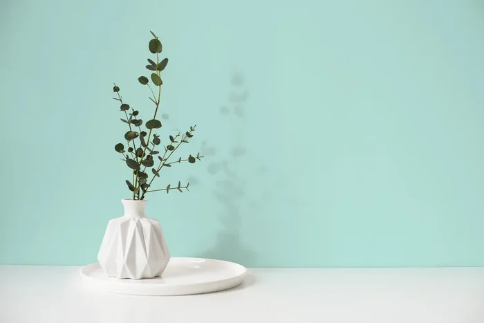 Solid Color Wallpaper With A Minimalist Style In Powder Blue – D442