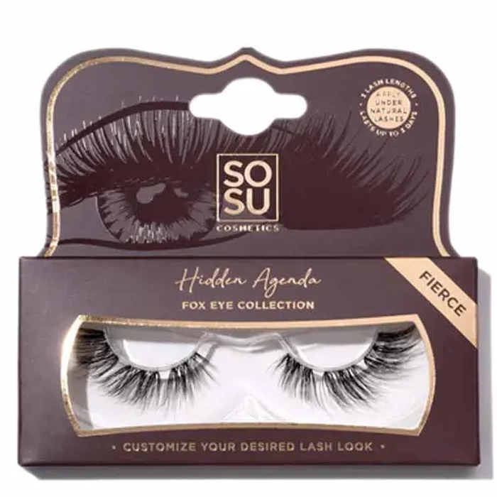 SOSU Cosmetics Hidden Agenda Fox Eye False Lashes Fierce