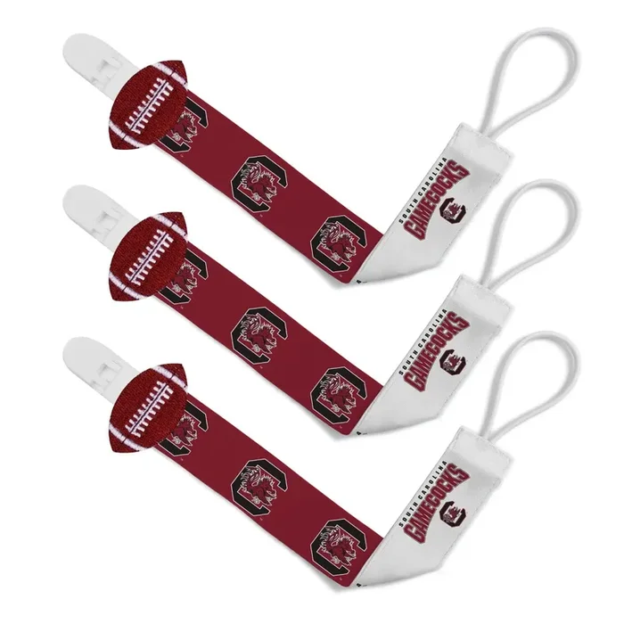 South Carolina Gamecocks – Pacifier Clip 3-Pack