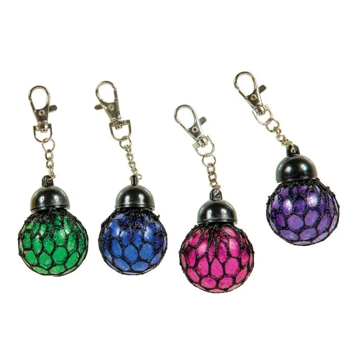 Sparkle Mesh Boba Keychain – 24 Per Box