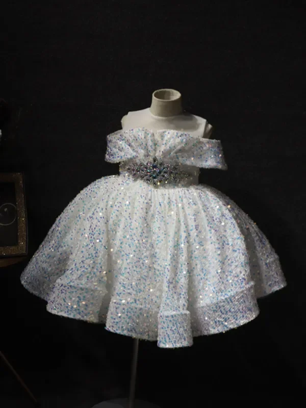 Sparkling Diamond Sequin Special Occasion Dress