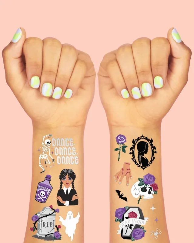 Spooky Girl Tats – 62 Temporary Tattoos