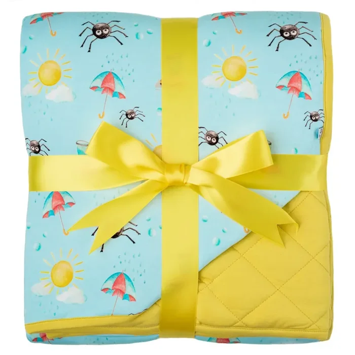 Spring Showers | Quilted Bamboo Toddler Blanket