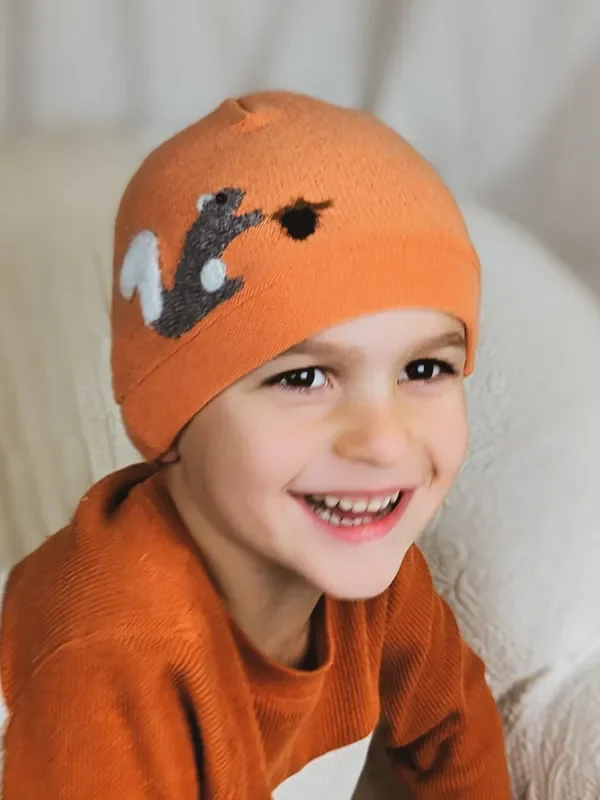Squirrel Cashmere Hat – Child