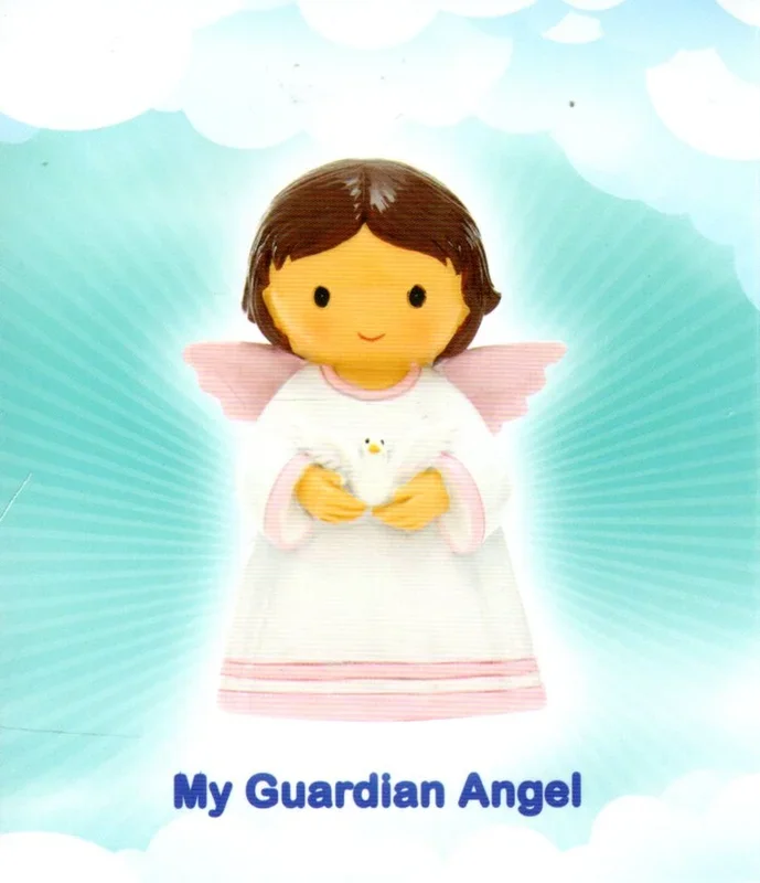 Statue – My Guardian Angel Pink Dove (Little Drops of Water) 100mm