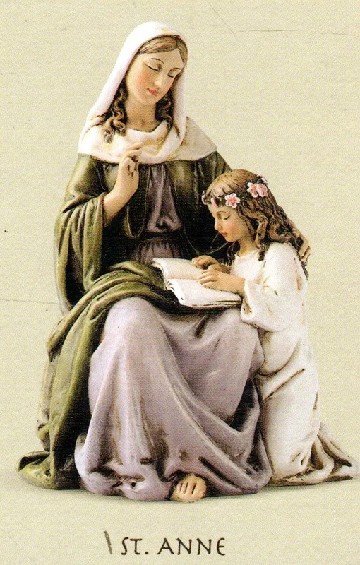 Statue – St Anne and Child Mary 75mm