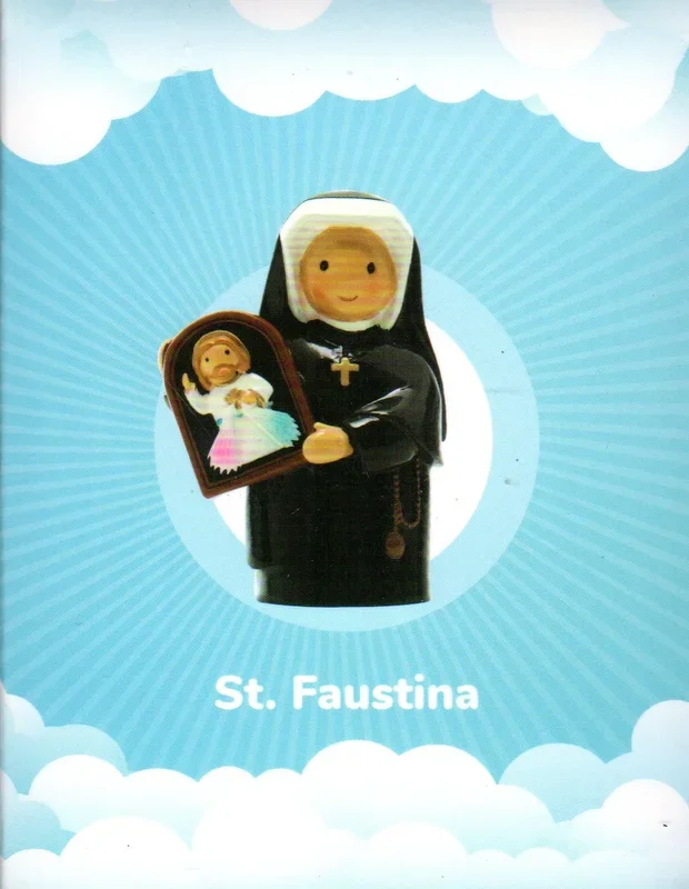 Statue – St Faustina (Little Drops of Water) 100mm