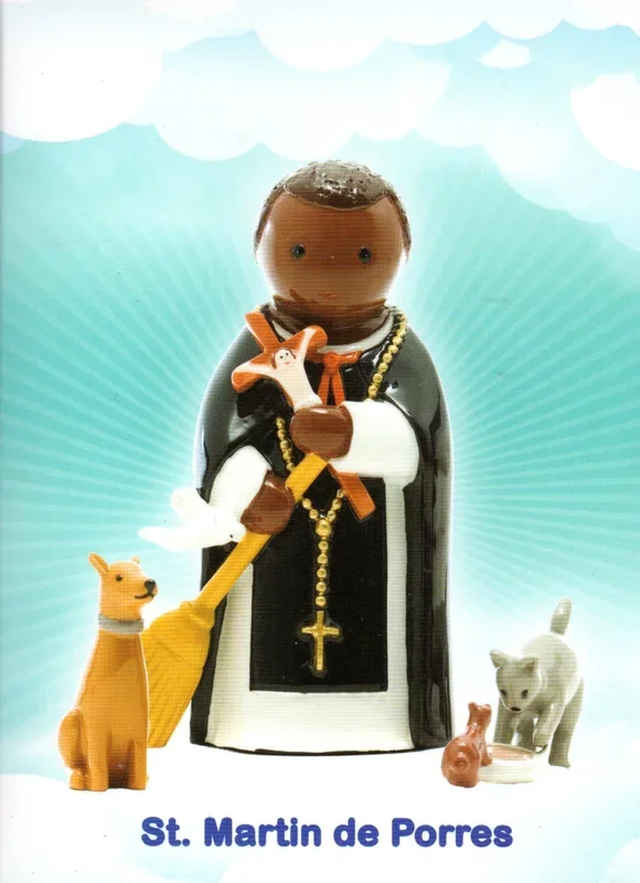 Statue – St Martin de Porres (Little Drops of Water) 100mm