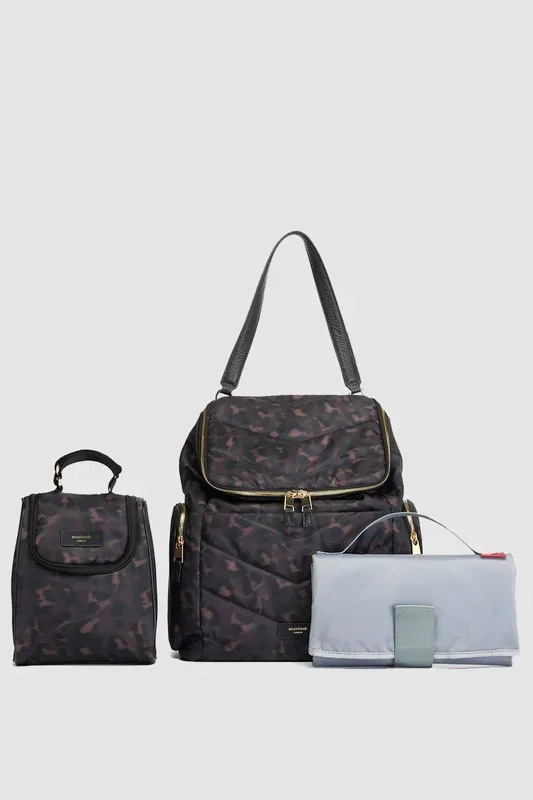 Storksak 2 in 1 Wickelrucksack und Schultertasche mit Leoprint