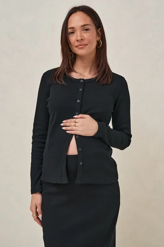 Storyline Long Sleeve Top – Black