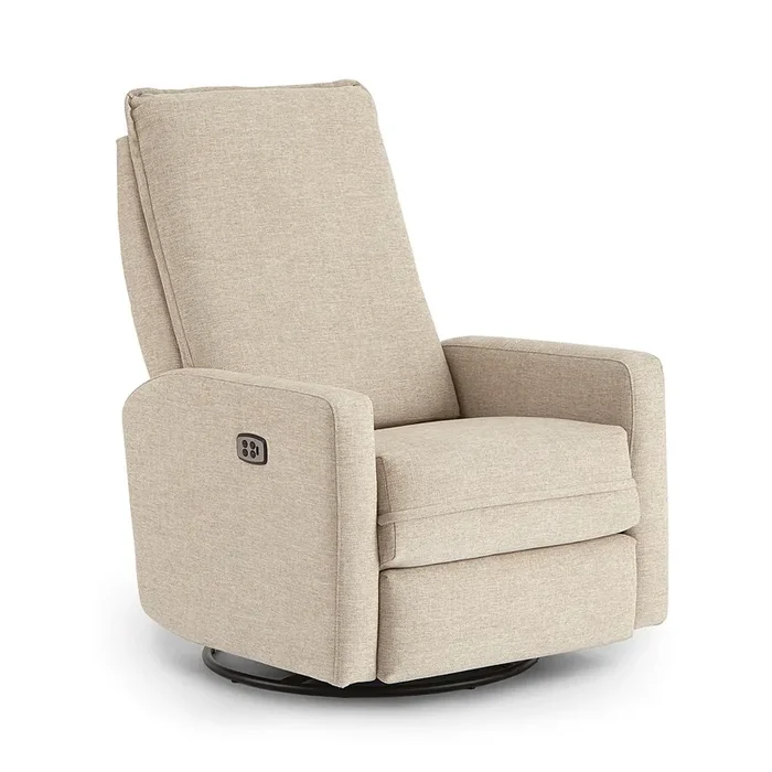 Storytime by Best Chairs Calli Power Tilt Headrest Swivel glider Recliner