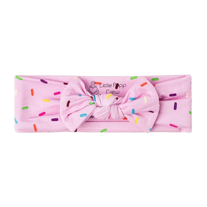 Strawberry Sprinkles | Bamboo Headband Bow