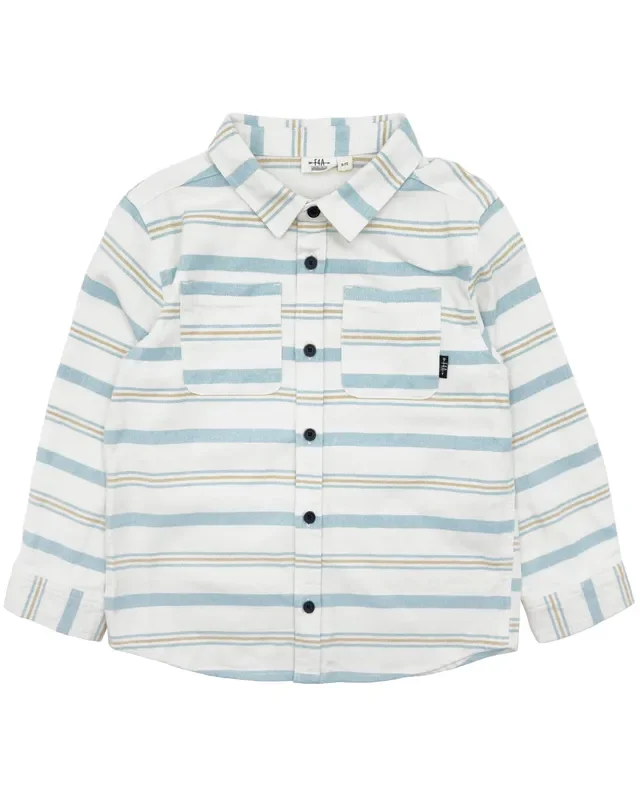 Sundown Stripe Flannel Ivory